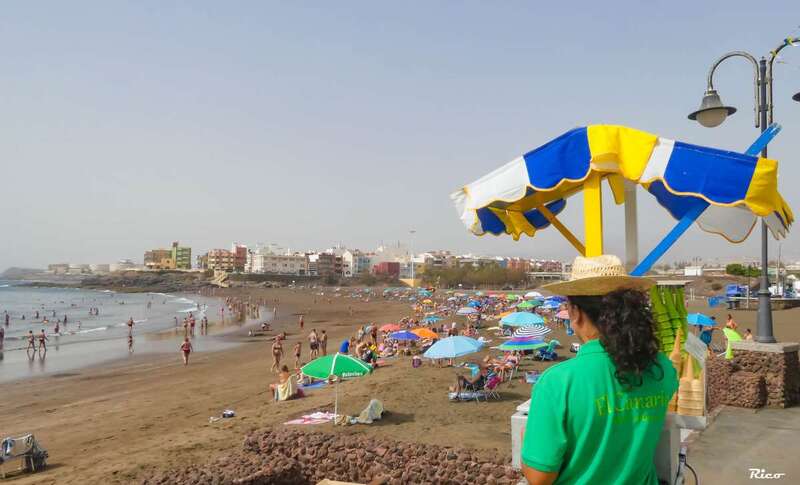 Melenara con un día de calima (Foto Antonio Rico)